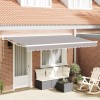 VidaXL Material de &icirc;nlocuire pentru marchiză pentru cadru 4x2 m gri deschis