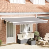 VidaXL Material de &icirc;nlocuire pentru marchiză pentru cadru 4x2 m gri deschis