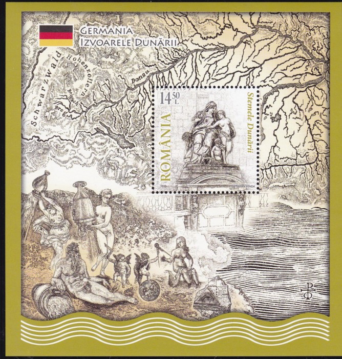 ROMANIA 2010 LP 1864 STEMELE DUNARII I COLITA DANTELATA MNH