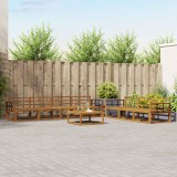 vidaXL Set de canapea 8 pcs natural Lemn Solid de Acacia 3367307