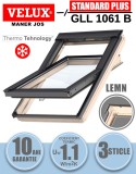 Cumpara ieftin Fereastra mansarda Velux GLL 1061B, lemn, 3 sticle, maner jos
