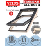 Fereastra mansarda Velux GLL 1061B, lemn, 3 sticle, maner jos