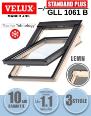 Fereastra mansarda Velux GLL 1061B, lemn, 3 sticle, maner jos