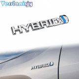 Logo Hybrid metalic litere cu adeziv inclus pt Toyota etc