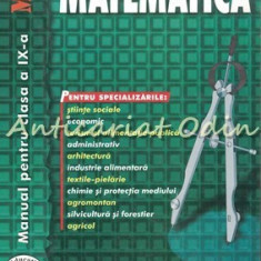 Matematica M2. Manual Clasa a IX-a - Aurelia Gomolea, Maria Taras Chirculescu