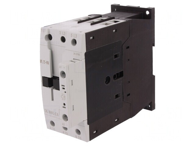 Contactor 3-Pole 24VDC 40A DIN Rail Mount