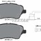 Set placute frana TEXTAR 2513402