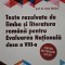 Oana Chelaru - Teste rezolvate de limba si literatura romana pentru Evaluarea Nationala clasa a VIII-a (Editia: 2021)