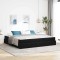 vidaXL Cadru de pat Negru 200 x 200 cm Catifea 3399584