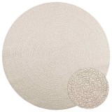 vidaXL Covor &bdquo;ZIZUR&rdquo; crem aspect iuta pentru interior și exterior