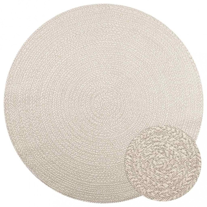 Covor &bdquo;ZIZUR&rdquo; crem aspect iuta pentru interior și exterior