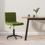 Cumpara ieftin Scaun de birou pivotant, verde deschis, catifea