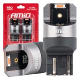 Set becuri auto LED W21/5W rosii FULL CANBUS PRO 12V/24V AMiO, 2 buc