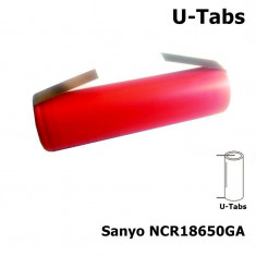 Sanyo NCR18650GA 18650 3350mAh 10A 3.6V Li-ion Set 1 Bucata, Tip Urechi de lipire in U foto