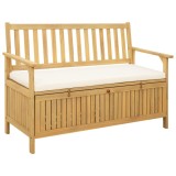 vidaXL Bancă cu spațiu de depozitare cu pernă cu ușă 120 x 63 x 84 cm 42026791