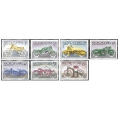 Ungaria 1985 - 100 de ani motociclete, serie neuzata