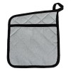 șervet Bucătărie, N/A, Neoprene, Două Fețe, Culoare Negru Argintiu, Dimensiuni 19x21cm, Oem