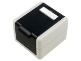 Carcasă Keystone albă/neagră cu 2 porturi și clapetă - IP44