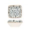 Bonna Placa de service - Calif - Por&Aring;&pound;elan - 8x8.5 cm - set de 2