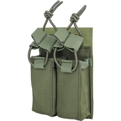 Port Incarcator Dublu Pistol Velcro Olive Drab Mil-Tec foto