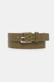 Answear Lab curea de piele culoarea verde
