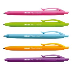 Pixuri MILAN P1 Touch Colours, Varf 1 mm, 24 Buc/Set, Mine Multicolore, Pixuri Colorate, Pix Colorat, Set Pixuri Colorate, Pixuri Scoala, Set de Pixur foto