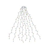 2 m lumini de Crăciun cu inel pentru brad, 8 șiruri, 280 LED-uri, pentru acoperirea a 150, 180, 240 cm