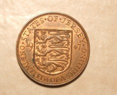 JERSEY 1/12 SHILNGS 1947 XF++ foto