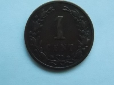 1 CENT 1884 OLANDA foto