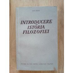 Introducere in istoria filozofiei- Ion Banu