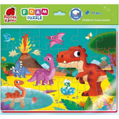 Puzzle Lumea Dinozaurilor 24 piese Roter Kafer RK6020-08 foto