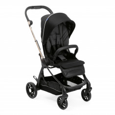 Carucior copii 4 in 1 Chicco One4Ever cu scaun auto Kory ISize Pirate Black (Negru) de la nastere la 22Kg