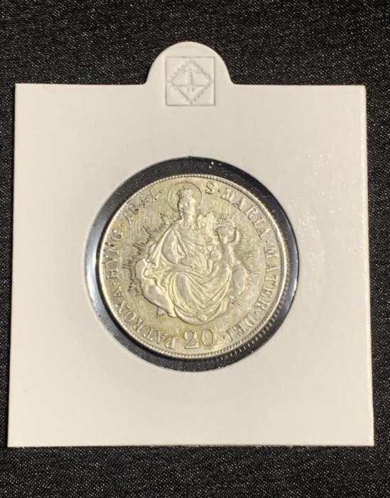 Moneda 20 krajczar 1841 B Ungaria argint