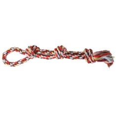 Jucarie caine- funie bumbac cu nod- 60cm foto