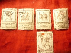 3 Serii mici Albania 1977 ,1978 si 1983 Dansuri Populare , 11 valori stampilate