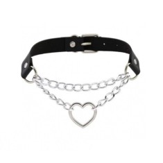 Choker Heart Chain, Negru, Mokko Toys