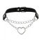 Choker Heart Chain, Negru, Mokko Toys