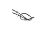 Capastru ghidare cai, Covalliero cu capete din piele, negru, 280x20mm - RESIGILAT