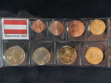 Euro set - Austria 2024 de la 1 cent la 2 euro, 8 monede, Europa
