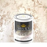 Vopsea Decorativă Perla Luxury Cafea cu Lapte 2L cu fulgi perlați-Toro Decor, YaYa Color
