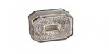 Lampa Gabarit Auto FT-001-B Alba 12/24V, Dreptunghiulara 65x42mm, Omologare E20