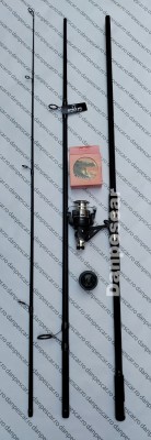 SET CRAP FL Lanseta CARP ATTACK 3,9m din 3 bucati + Mulineta HFR6000 + 300M FIR foto