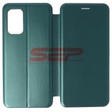 Husa Flip Xiaomi Redmi 9T, Protectie Integrala, Piele Ecologica, Sea Green