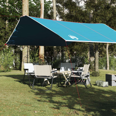 vidaXL Prelată de camping, albastru, 420x440 cm, impermeabilă foto
