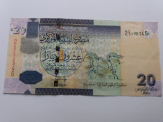 Libya 20 dinari 2009 foto