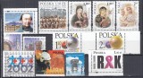 POLONIA 2002 LOT SERII MNH