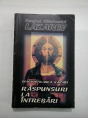 DIAGNOSTICAREA KARMEI - RASPUNSURI LA INTREBARI - LAZAREV