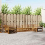 vidaXL Seturi de canapele 7 pcs natural Lemn Solid de Acacia 3374069
