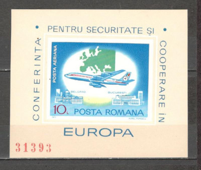 Romania.1977 Conferinta ptr. securitate si cooperare Belgrad-Bl. nedant. ZR.586 foto