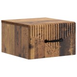 vidaXL Dulap de noapte suspendat Lemn vechi 34,5 x 33 x 20 cm 898951